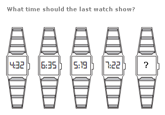 What time should the last watch show?
