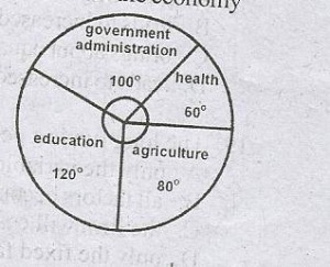 If the budget of the country was $7,200, how much is allocated to Education?
