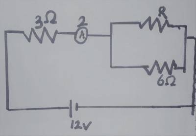 In the figure, the value of R is 
