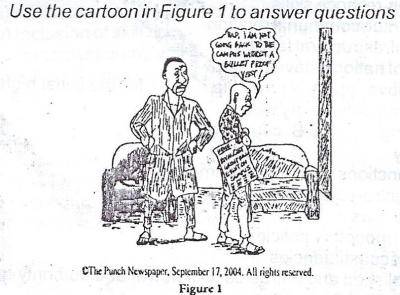 It could be inferred from the cartoon in figure 1 that the activities of cult groups on campus may not be reduced by
