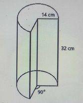 Find the volume of the cylinder above
[Take \(\pi= ^{22}/_7\)]
