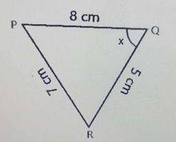 Find the value of the angle marked x in the diagram above
