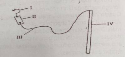 Which of the labelled parts enables the tool to float on water when fish is caught?
