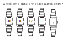 What time should the last watch show?
