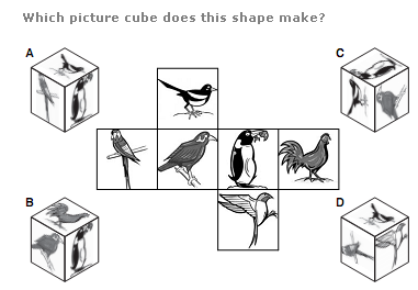 Which picture cube does this shape make?
