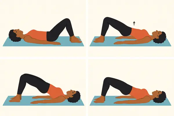 Glute bridge to strengthen your core and support your lower back