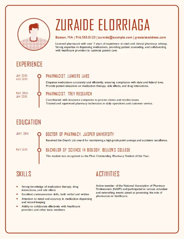 CV format 14